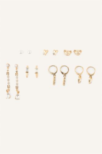 Women Altın Woman 8 Piece Earrings