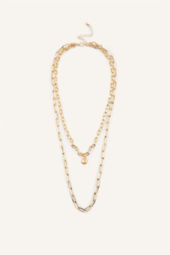 Woman Altın قلادة نسائي - قطعتين