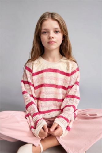 Girls & Teens Ecru Girl Regular Fit Pullover