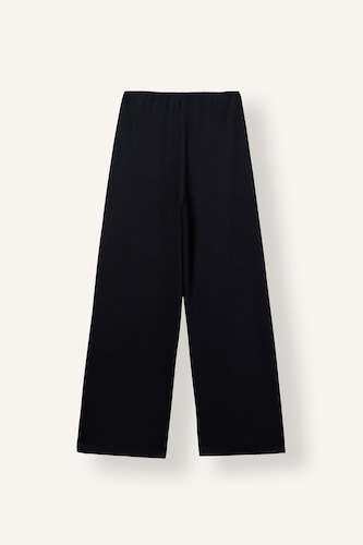 Wide Leg Düz Paça Pike Pantolon