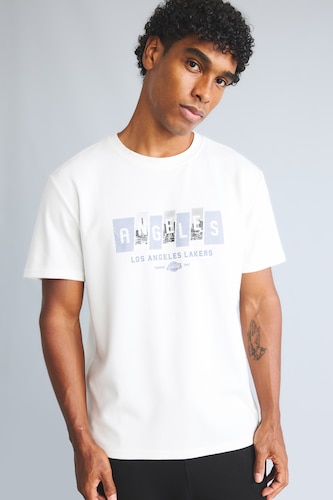 MAN Ecru Standard Fit Short Sleeve T-Shirt