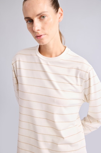 Women Ecru Relax Fit Long Sleeve T-Shirt