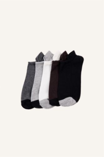Men Karma 5 Piece Cotton Step Socks