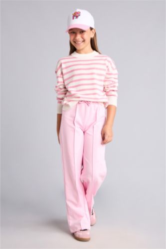 Young Girls - Teen Girls Light Pink Wide Leg Trousers