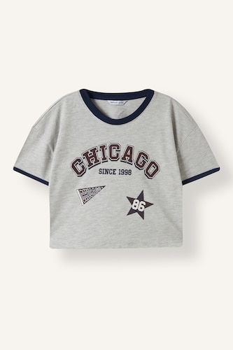 Girl Regular Fit 100% Cotton Slogan Print Short Sleeve T-Shirt
