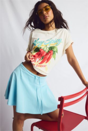 Woman Ecru Oversize Fit Short Sleeve T-Shirt