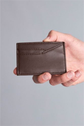 Men Brown Man Business Card Wallet
