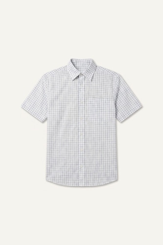 Regular Fit 100% Cotton Striped Short Sleeve Shirt