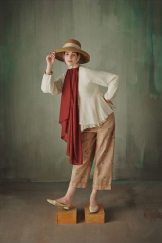 Women Bordeaux Woman Shawl