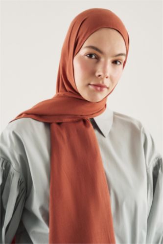 Woman Dark Orange Woman Scarf