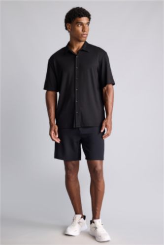 Men Black Standard Fit