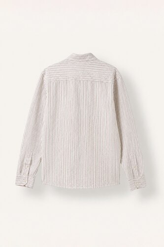 Modern Fit Polo Collar Cotton Long Sleeve Shirt