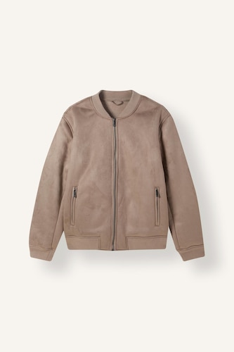 Zipper Bomber Collar Puffer Jacket