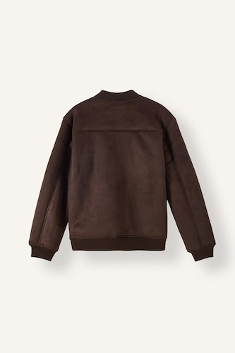 Zipper Bomber Collar Puffer Jacket
