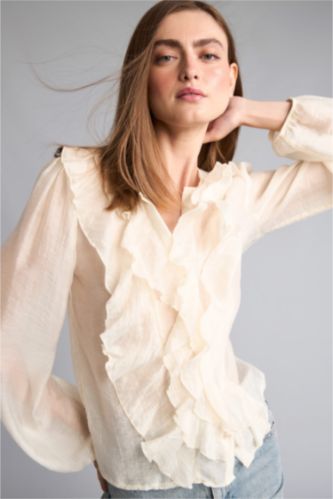 Women Ecru Regular Fit Sensual