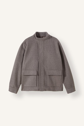Zipper High Neck Puffer Jacket