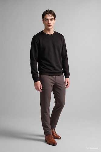 Crew Neck Long Sleeve Sweatshirt
