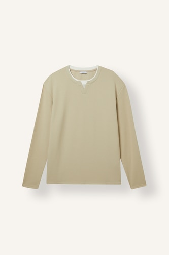 Regular Fıt Waffle Sweatshirt