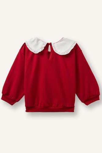Sweatshirt à col claudine imprimé Disney Minnie Mouse Coupe régulière pour bébé fille
