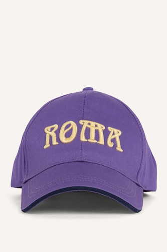 Girl Embroidered Cotton Baseball Cap