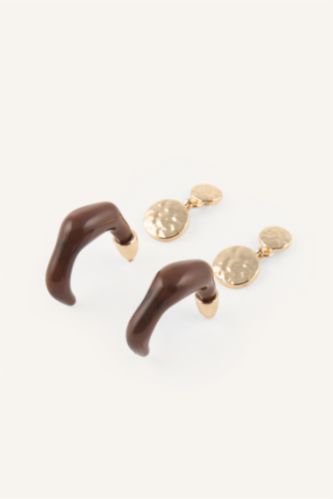 Women Mürdüm Büyük 2 piece Earring