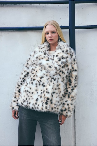 Regular Fit Faux Fur Jacket