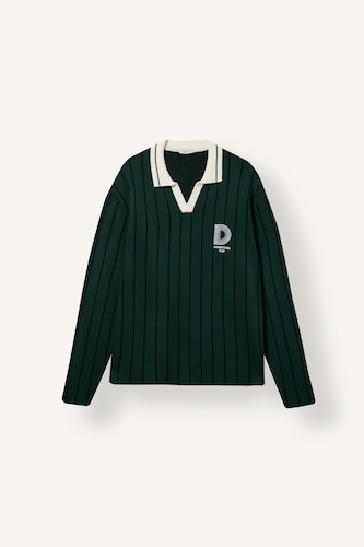 Men Dark Green Relax Fit Knitwear Pullover