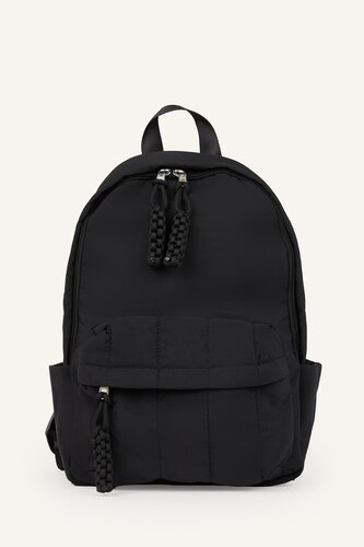 Woman Black Backpack