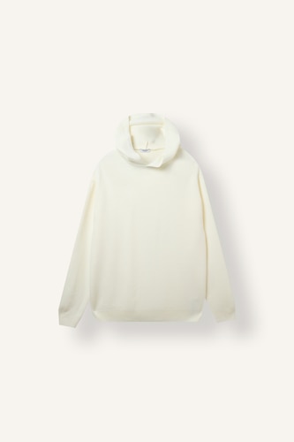 Relaxed Fit Kapüşonlu Triko Basic Kazak