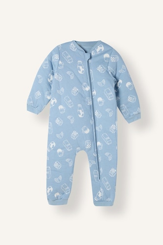 Baby Boy 100% Cotton Patterned 1.6 TOG Sleeping Jumpsuit