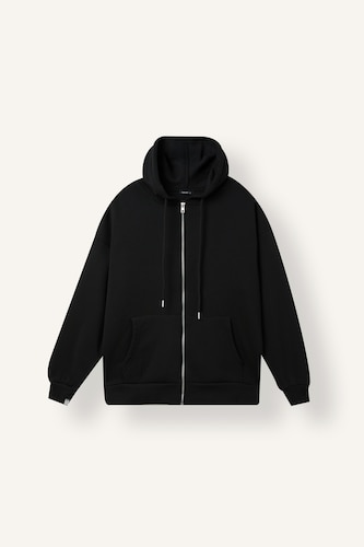 Oversize Hooded Thick Fabric Cardigan