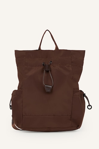 Woman Brown Backpack