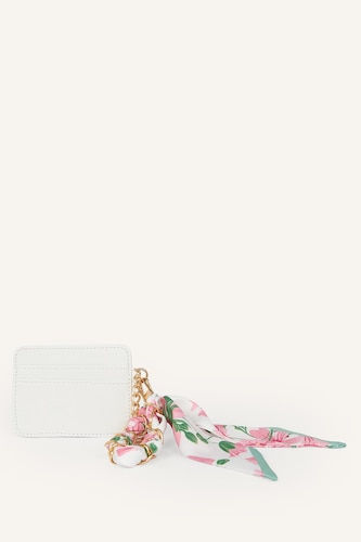 Women White Woman Business Card Wallet