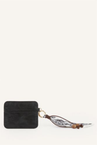 Women Black Woman Business Card Wallet