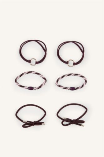 Young Girls - Teen Girls Bordeaux Girl 6 piece Hair Acc.