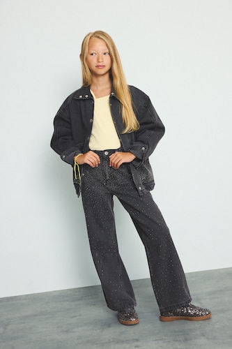 Young Girls - Teen Girls Anthracite Girl Straight Fit Jeans