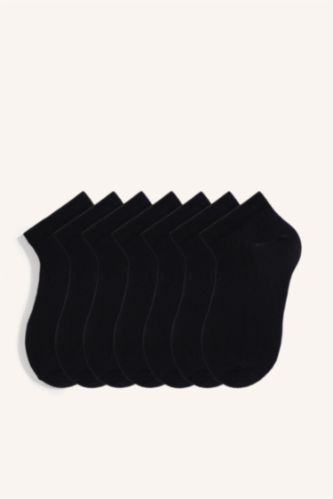 Men NAVY 7 piece Cotton Short Socks