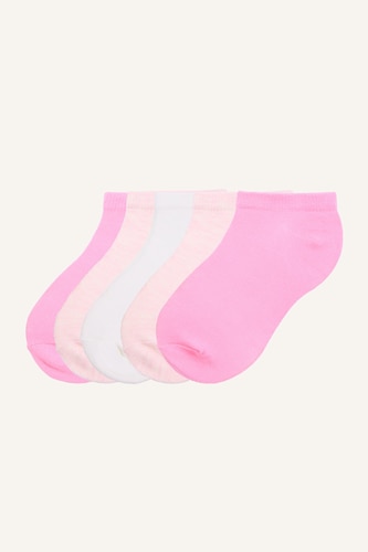 Young Girls - Teen Girls Pink Girl Low Cut Socks