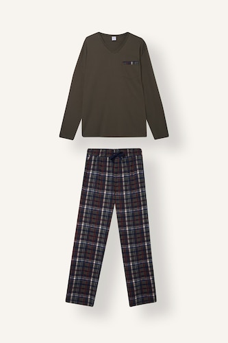 Men Dark Khaki 2 piece Set