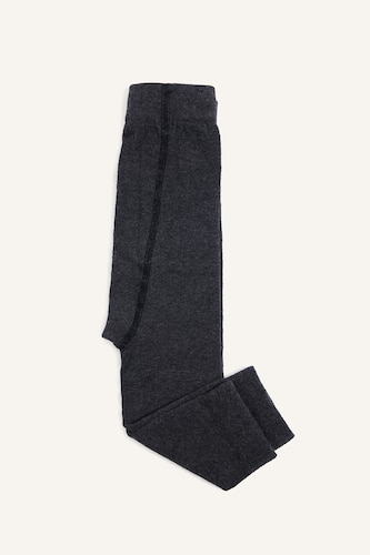 Young Girls - Teen Girls Grey Unisex Cotton Socks