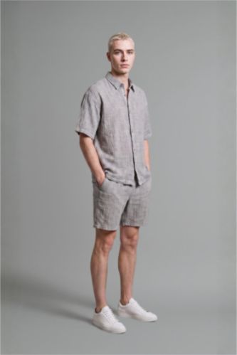 Men Grey Relax Fit