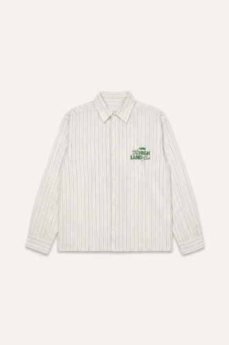 Boxy Fit Striped Long Sleeve Shirt