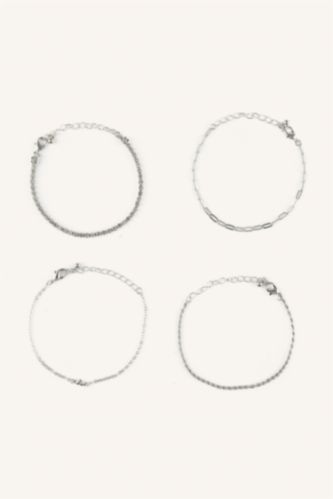 Women Gümüş 4 piece Bracelet