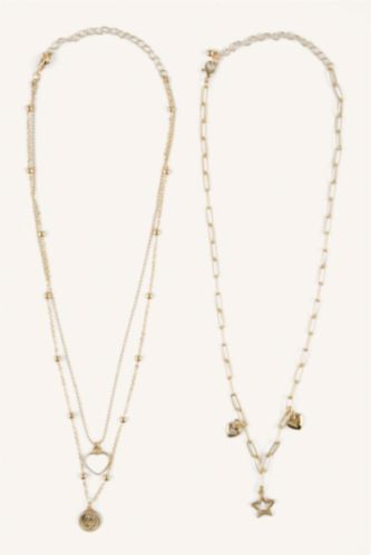 Women Altın 3 piece Necklace