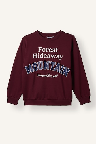 Young Boys - Teen Boys Bordeaux Crew Neck Sweatshirt