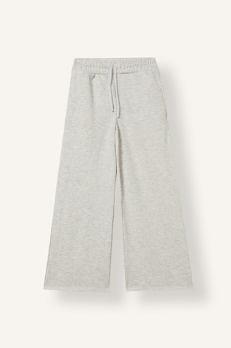 Girl Ribbed Knit Wide Leg Trousers