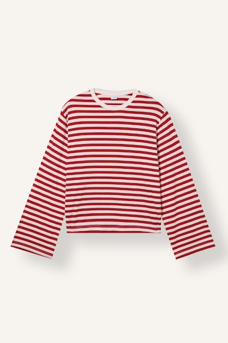 Women Red Standard Fit Long Sleeve T-Shirt