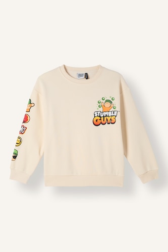 Erkek Çocuk - Genç Erkek Taş Stumble Guys Baskılı Sweatshirt Erkek Çocuk