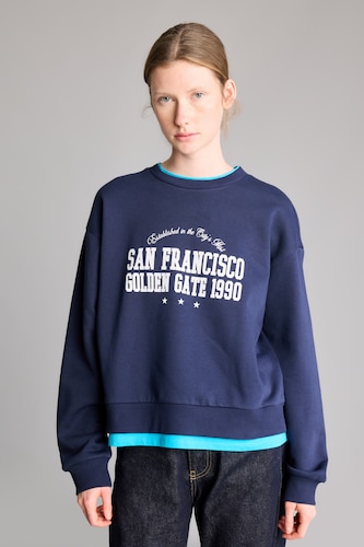 Relaxed Fit Baskılı Sweatshirt