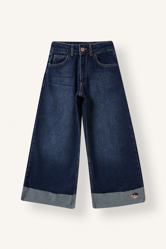 Young Girls - Teen Girls Dark Blue Denim Trousers